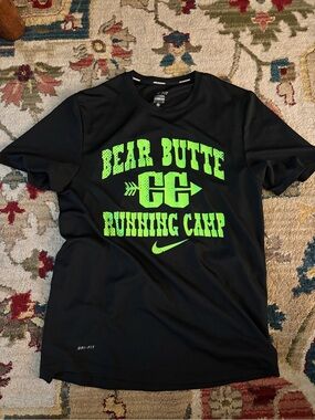 Nike Bear Butte XC Camp Running Shirt Black Small